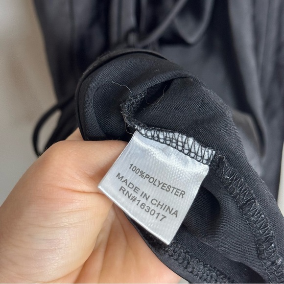 Princess Polly MARINA MINI DRESS BLACK Cocktail Strappy Open Back Dress - Picture 13 of 14